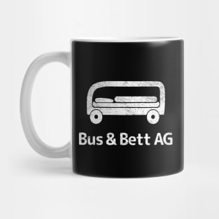 German Pun "BUS & BETT AG" Buß- und Bettag, Bus&Bed, Holiday Mug